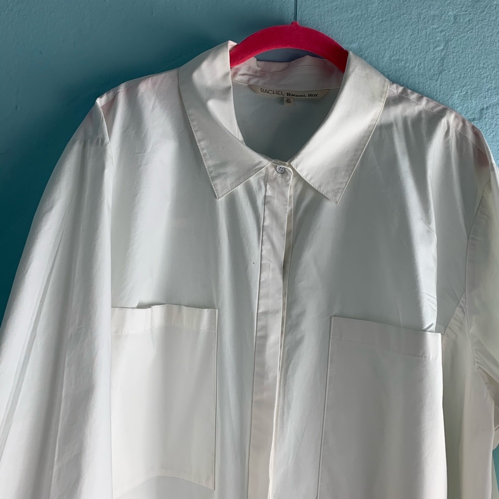 RACHEL Rachel Roy Oversized Button-down Shirt